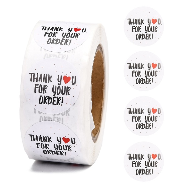 PandaHall 1 Inch Thank You Stickers, Self-Adhesive Kraft Paper Gift Tag Stickers, Adhesive Labels, for Presents, Packing Bags, with Word..., White
PandaHall 1 Inch Thank You Stickers, Self-Adhesive Kraft Paper Gift Tag Stickers, Adhesive Labels, for Presents, Packing Bags, with Word..., White