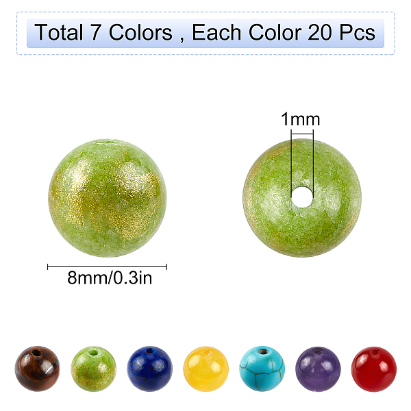 PandaHall SUNNYCLUE 1 Box 140Pcs 7 Chakra Beads Natural Gemstone Geniune Stone Colorful Round Crystal Healing Energy Loose Bead Jade Agate..., Multicolor
PandaHall SUNNYCLUE 1 Box 140Pcs 7 Chakra Beads Natural Gemstone Geniune Stone Colorful Round Crystal Healing Energy Loose Bead Jade Agate..., Multicolor