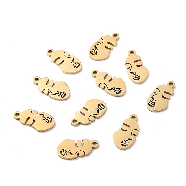 PandaHall Ion Plating(IP) 304 Stainless Steel Pendants, Abstract Face, Golden, 16.5x8.5x1mm, Hole: 1.5mm 304 Stainless Steel Human
PandaHall Ion Plating(IP) 304 Stainless Steel Pendants, Abstract Face, Golden, 16.5x8.5x1mm, Hole: 1.5mm 304 Stainless Steel Human