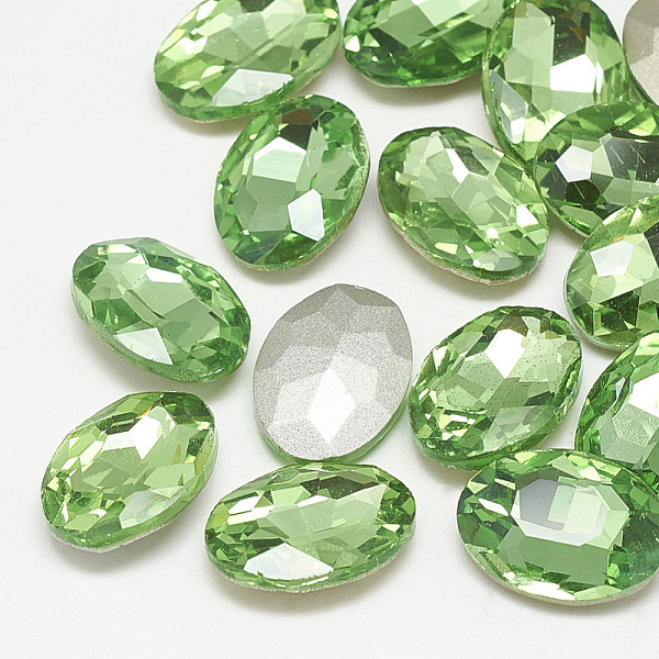 PandaHall Pointed Back Glass Rhinestone Cabochons, Back Plated, Faceted, Oval, Peridot, 18x13x5.5mm Glass Rhinestone Oval Green
PandaHall Pointed Back Glass Rhinestone Cabochons, Back Plated, Faceted, Oval, Peridot, 18x13x5.5mm Glass Rhinestone Oval Green