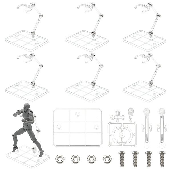 PandaHall Clear Plastic Model Assembled Action Figure Display Holders, Doll Model Support Stands, with Iron Findings, Rectangle...
PandaHall Clear Plastic Model Assembled Action Figure Display Holders, Doll Model Support Stands, with Iron Findings, Rectangle...