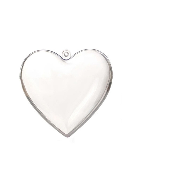 PandaHall Transparent Plastic Heart Fillable Pendants Decorations, for Christmas Ornament, Clear, 80x78x46mm Plastic Heart Clear
PandaHall Transparent Plastic Heart Fillable Pendants Decorations, for Christmas Ornament, Clear, 80x78x46mm Plastic Heart Clear
