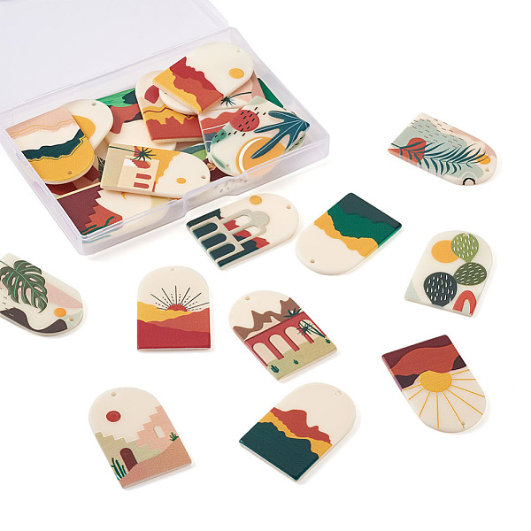 PandaHall Biyun 23Pcs 23 Style Acrylic Pendants, 3D Printed, Oval with Mixed Pattern, Colorful, 1pcs/style Acrylic Oval
PandaHall Biyun 23Pcs 23 Style Acrylic Pendants, 3D Printed, Oval with Mixed Pattern, Colorful, 1pcs/style Acrylic Oval