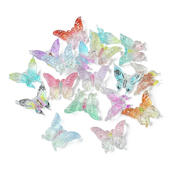 PandaHall Transparent Resin Cabochons, Glitter Butterfly, Mixed Color, 12~13x15.5x3.7mm Resin Butterfly Multicolor
PandaHall Transparent Resin Cabochons, Glitter Butterfly, Mixed Color, 12~13x15.5x3.7mm Resin Butterfly Multicolor