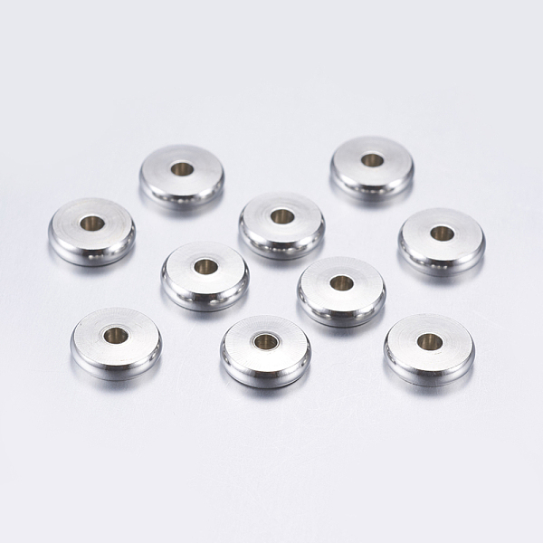 PandaHall 304 Stainless Steel Spacer Beads, Flat Round, Stainless Steel Color, 8x2mm, Hole: 2mm 304 Stainless Steel Flat Round
PandaHall 304 Stainless Steel Spacer Beads, Flat Round, Stainless Steel Color, 8x2mm, Hole: 2mm 304 Stainless Steel Flat Round