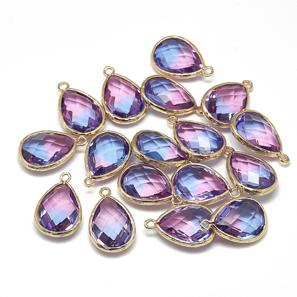 PandaHall Glass Pendants, with Golden Tone Brass Findings, Faceted, teardrop, Light Sky Blue, 23x15x7mm, Hole: 1.5~2mm Brass+Glass Teardrop...
PandaHall Glass Pendants, with Golden Tone Brass Findings, Faceted, teardrop, Light Sky Blue, 23x15x7mm, Hole: 1.5~2mm Brass+Glass Teardrop...