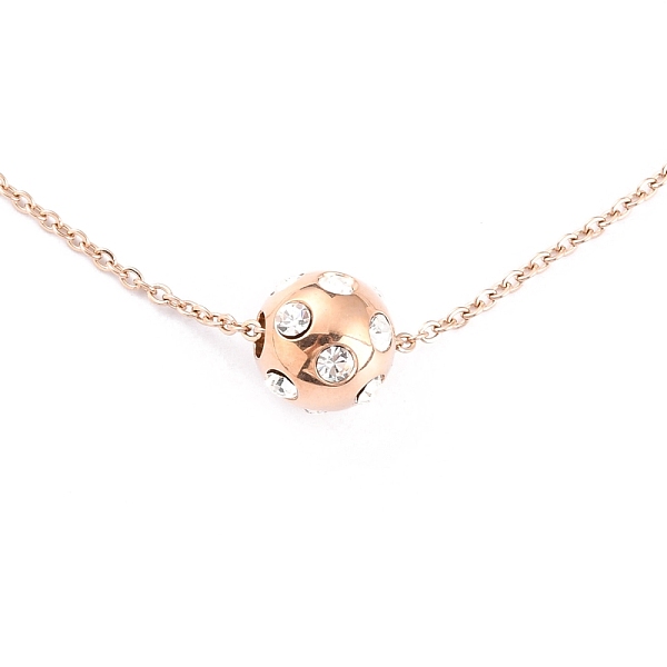PandaHall 304 Stainless Steel Pendant Necklaces, with Crystal Rhinestone, Round, Rose Gold, 17.63 inch(44.8cm) 304 Stainless Steel Clear
PandaHall 304 Stainless Steel Pendant Necklaces, with Crystal Rhinestone, Round, Rose Gold, 17.63 inch(44.8cm) 304 Stainless Steel Clear