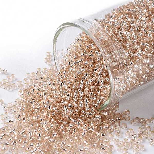 PandaHall TOHO Round Seed Beads, Japanese Seed Beads, (31) Silver-Lined Translucent Rosaline, 15/0, 1.5mm, Hole: 0.7mm, about 3000pcs/bottle..., Pink
PandaHall TOHO Round Seed Beads, Japanese Seed Beads, (31) Silver-Lined Translucent Rosaline, 15/0, 1.5mm, Hole: 0.7mm, about 3000pcs/bottle..., Pink
