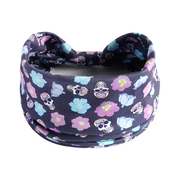 PandaHall Halloween Simulation Cotton Hair Bands, Wide Hair Accessories for Women, Skull, Flower Pattern, 480~800x140mm Cloth
PandaHall Halloween Simulation Cotton Hair Bands, Wide Hair Accessories for Women, Skull, Flower Pattern, 480~800x140mm Cloth