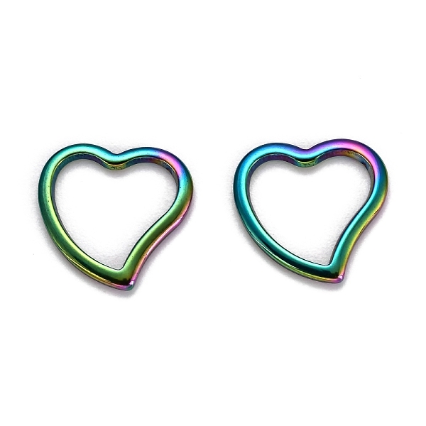 PandaHall Ion Plating(IP) 304 Stainless Steel Linking Rings, Heart, Rainbow Color, 14.5x15x1.5mm, Inner Diameter: 11.5x11.8mm 304 Stainless...
PandaHall Ion Plating(IP) 304 Stainless Steel Linking Rings, Heart, Rainbow Color, 14.5x15x1.5mm, Inner Diameter: 11.5x11.8mm 304 Stainless...
