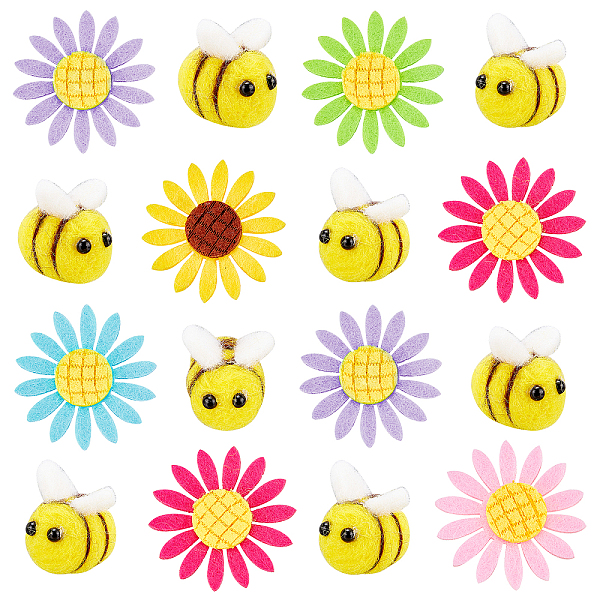 PandaHall FINGERINSPIRE 40Pcs Wool Felt Bee Wool Felt Sunflower Set(10 pcs Felt Bumble 30 pcs Felt Sunflower) 6 Colors Felt Sunflower..., Multicolor
PandaHall FINGERINSPIRE 40Pcs Wool Felt Bee Wool Felt Sunflower Set(10 pcs Felt Bumble 30 pcs Felt Sunflower) 6 Colors Felt Sunflower..., Multicolor