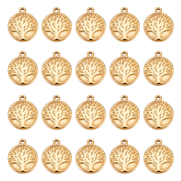 PandaHall DICOSMETIC 20Pcs 304 Stainless Steel Charms, Flat Round with Tree of Life, Golden, 15.5x13x3mm, Hole: 1mm 304 Stainless Steel Flat...
PandaHall DICOSMETIC 20Pcs 304 Stainless Steel Charms, Flat Round with Tree of Life, Golden, 15.5x13x3mm, Hole: 1mm 304 Stainless Steel Flat...