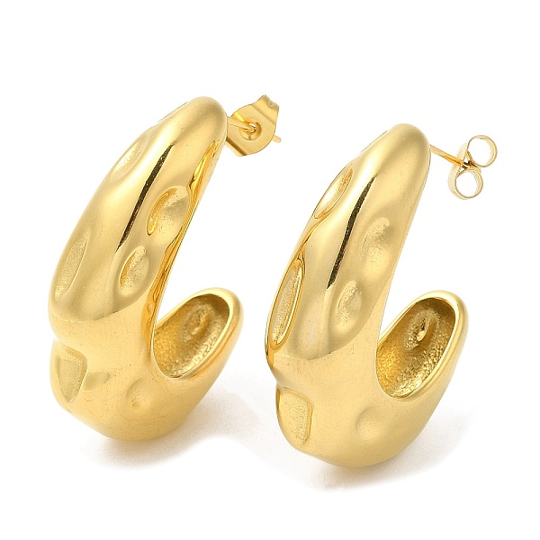 PandaHall Ion Plating(IP) 304 Stainless Steel Twist Arch Stud Earrings, Half Hoop Earrings, Real 18K Gold Plated, 33x10mm 304 Stainless...
PandaHall Ion Plating(IP) 304 Stainless Steel Twist Arch Stud Earrings, Half Hoop Earrings, Real 18K Gold Plated, 33x10mm 304 Stainless...