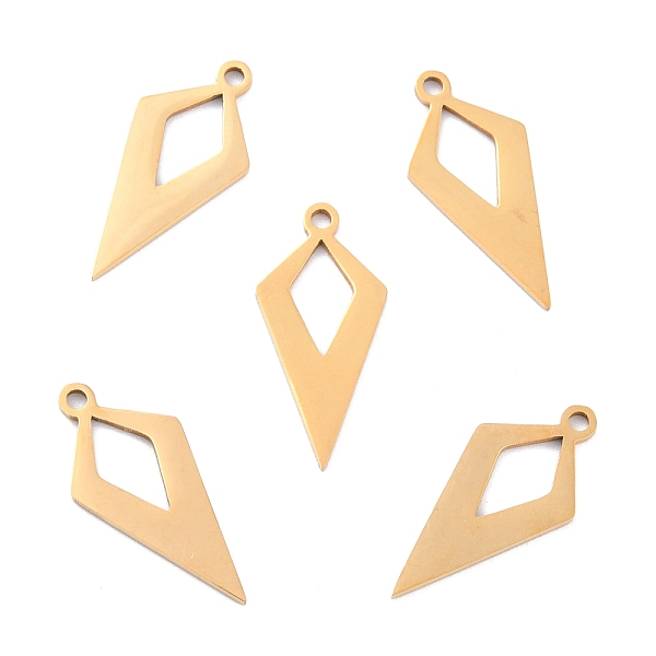 PandaHall Ion Plating(IP) 201 Stainless Steel Pendants, Quadrangle, Golden, 22x10x1mm, Hole: 1.5mm 201 Stainless Steel Rhombus
PandaHall Ion Plating(IP) 201 Stainless Steel Pendants, Quadrangle, Golden, 22x10x1mm, Hole: 1.5mm 201 Stainless Steel Rhombus