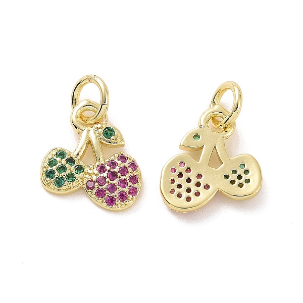 PandaHall Brass Micro Pave Cubic Zirconia Charms, with Jump Ring, Real 18K Gold Plated, Cherry, Colorful, 12x10x2mm, Jump Ring: 5x0.8mm...
PandaHall Brass Micro Pave Cubic Zirconia Charms, with Jump Ring, Real 18K Gold Plated, Cherry, Colorful, 12x10x2mm, Jump Ring: 5x0.8mm...