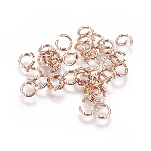 PandaHall Vacuum Plating 304 Stainless Steel Open Jump Rings, Rose Gold, 21 Gauge, 4x0.7mm, Inner Diameter: 2.4mm 304 Stainless Steel
PandaHall Vacuum Plating 304 Stainless Steel Open Jump Rings, Rose Gold, 21 Gauge, 4x0.7mm, Inner Diameter: 2.4mm 304 Stainless Steel