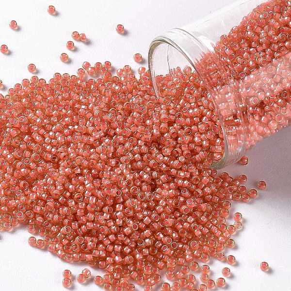 PandaHall TOHO Round Seed Beads, Japanese Seed Beads, (956) Inside Color Jonquil/Coral Lined, 15/0, 1.5mm, Hole: 0.7mm, about 15000pcs/50g..., Red
PandaHall TOHO Round Seed Beads, Japanese Seed Beads, (956) Inside Color Jonquil/Coral Lined, 15/0, 1.5mm, Hole: 0.7mm, about 15000pcs/50g..., Red