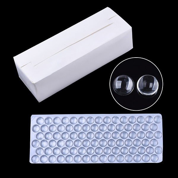 PandaHall Transparent Glass Cabochons, Half Round/Dome, Clear, 20x6mm, 1260pcs/box Glass Half Round Clear
PandaHall Transparent Glass Cabochons, Half Round/Dome, Clear, 20x6mm, 1260pcs/box Glass Half Round Clear