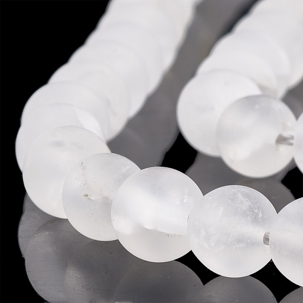 PandaHall Natural Quartz Crystal Beads Strands, Frosted, Round, 10mm, Hole: 1.2mm, about 37~40pcs/strand, 14.9~15.1 inch(38~38.5cm) Quartz...
PandaHall Natural Quartz Crystal Beads Strands, Frosted, Round, 10mm, Hole: 1.2mm, about 37~40pcs/strand, 14.9~15.1 inch(38~38.5cm) Quartz...