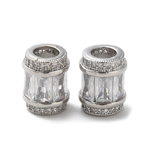 PandaHall Brass Micro Pave Cubic Zirconia European Beads, Large Hole Beads, Column, Platinum, 12x9.5mm, Hole: 5mm Brass+Cubic Zirconia..., Clear
PandaHall Brass Micro Pave Cubic Zirconia European Beads, Large Hole Beads, Column, Platinum, 12x9.5mm, Hole: 5mm Brass+Cubic Zirconia..., Clear