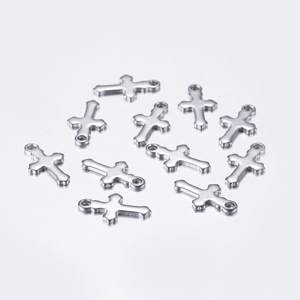 PandaHall 304 Stainless Steel Tiny Cross Charms, Stainless Steel Color, 12x7x1mm, Hole:1.2mm 304 Stainless Steel Cross
PandaHall 304 Stainless Steel Tiny Cross Charms, Stainless Steel Color, 12x7x1mm, Hole:1.2mm 304 Stainless Steel Cross
