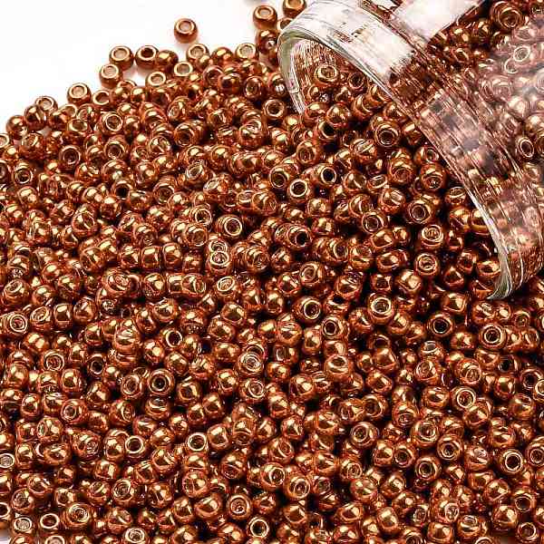 PandaHall TOHO Round Seed Beads, Japanese Seed Beads, (562) Burnt Orange Metallic, 11/0, 2.2mm, Hole: 0.8mm, about 5555pcs/50g Glass Orange
PandaHall TOHO Round Seed Beads, Japanese Seed Beads, (562) Burnt Orange Metallic, 11/0, 2.2mm, Hole: 0.8mm, about 5555pcs/50g Glass Orange