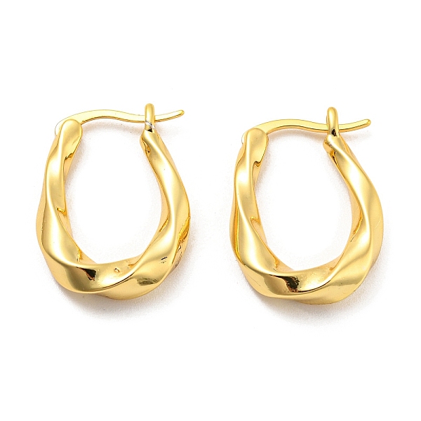 PandaHall Twist Oval Hoop Earrings, Brass Jewelry for Women, Cadmium Free & Lead Free, Real 18K Gold Plated, 22x4.5mm Brass Twist
PandaHall Twist Oval Hoop Earrings, Brass Jewelry for Women, Cadmium Free & Lead Free, Real 18K Gold Plated, 22x4.5mm Brass Twist