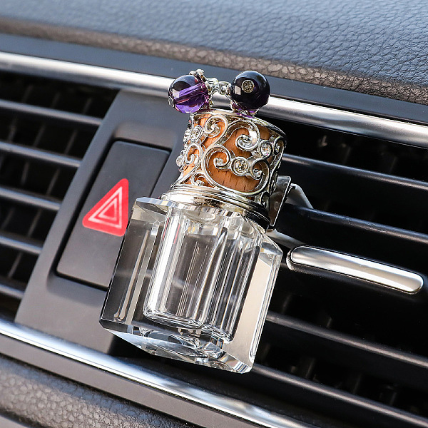 PandaHall Glass Empty Refillable Perfume Bottles Car Air Vent Clips, Cute Automotive Interior Trim, Purple, Packing: 6x6x6cm Glass Bottle...
PandaHall Glass Empty Refillable Perfume Bottles Car Air Vent Clips, Cute Automotive Interior Trim, Purple, Packing: 6x6x6cm Glass Bottle...