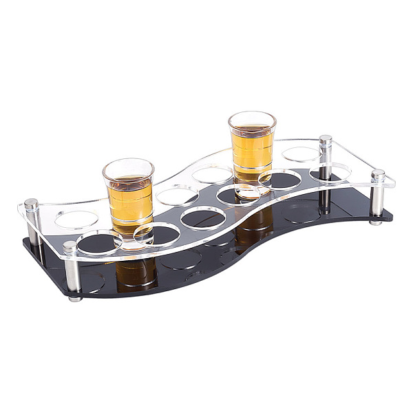 PandaHall 12 Shot Glass Tray Holder, Bar Acrylic Shot Glasses Holders Wine Glass Cup Serving Tray with Black Base Cups Organizer Shot Glass..., Clear
PandaHall 12 Shot Glass Tray Holder, Bar Acrylic Shot Glasses Holders Wine Glass Cup Serving Tray with Black Base Cups Organizer Shot Glass..., Clear