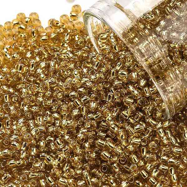 PandaHall TOHO Round Seed Beads, Japanese Seed Beads, (22B) Silver Lined Medium Topaz, 11/0, 2.2mm, Hole: 0.8mm, about 1110pcs/bottle..., Brown
PandaHall TOHO Round Seed Beads, Japanese Seed Beads, (22B) Silver Lined Medium Topaz, 11/0, 2.2mm, Hole: 0.8mm, about 1110pcs/bottle..., Brown