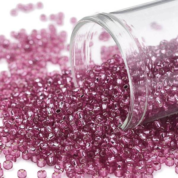 PandaHall TOHO Round Seed Beads, Japanese Seed Beads, (2218) Silver Lined Mauve, 11/0, 2.2mm, Hole: 0.8mm, about 1110pcs/10g Glass Purple
PandaHall TOHO Round Seed Beads, Japanese Seed Beads, (2218) Silver Lined Mauve, 11/0, 2.2mm, Hole: 0.8mm, about 1110pcs/10g Glass Purple