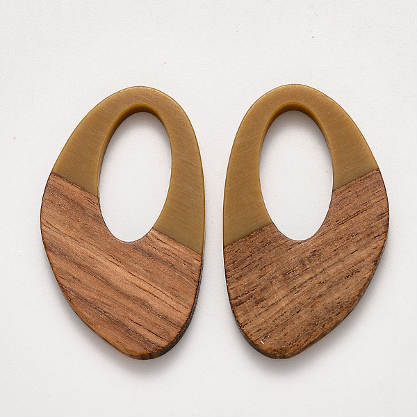 PandaHall Resin & Walnut Wood Pendants, Waxed, Dark Goldenrod, 39x23x3~4mm, Hole: 20x10mm Resin+Wood Others
PandaHall Resin & Walnut Wood Pendants, Waxed, Dark Goldenrod, 39x23x3~4mm, Hole: 20x10mm Resin+Wood Others