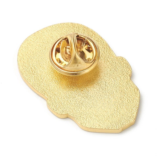 PandaHall Alloy Enamel Brooches, Enamel Pin, for Halloween, with Butterfly Clutches, Skull, Black, Golden, 32.5x21.5x10mm, Pin: 1.2mm. Alloy...
PandaHall Alloy Enamel Brooches, Enamel Pin, for Halloween, with Butterfly Clutches, Skull, Black, Golden, 32.5x21.5x10mm, Pin: 1.2mm. Alloy...