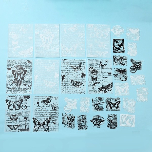 PandaHall 30Pcs 15 Styles Butterfly Theme Scrapbook Paper Kits, Including Scrapbook Paper and Self-Adhesive Stickers, for DIY Album..., Multicolor
PandaHall 30Pcs 15 Styles Butterfly Theme Scrapbook Paper Kits, Including Scrapbook Paper and Self-Adhesive Stickers, for DIY Album..., Multicolor