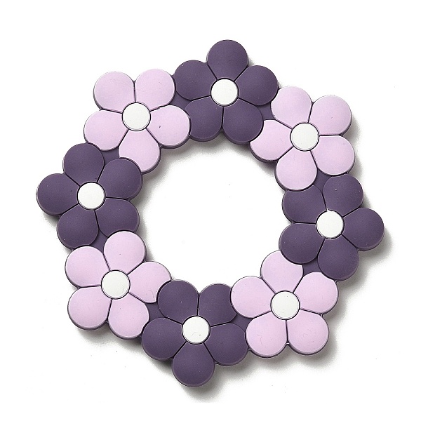PandaHall Flower Silicone Focal Beads, Silicone Teething Beads, Plum, 90x90x9mm, Inner Diameter: 41mm Silicone Flower Purple
PandaHall Flower Silicone Focal Beads, Silicone Teething Beads, Plum, 90x90x9mm, Inner Diameter: 41mm Silicone Flower Purple