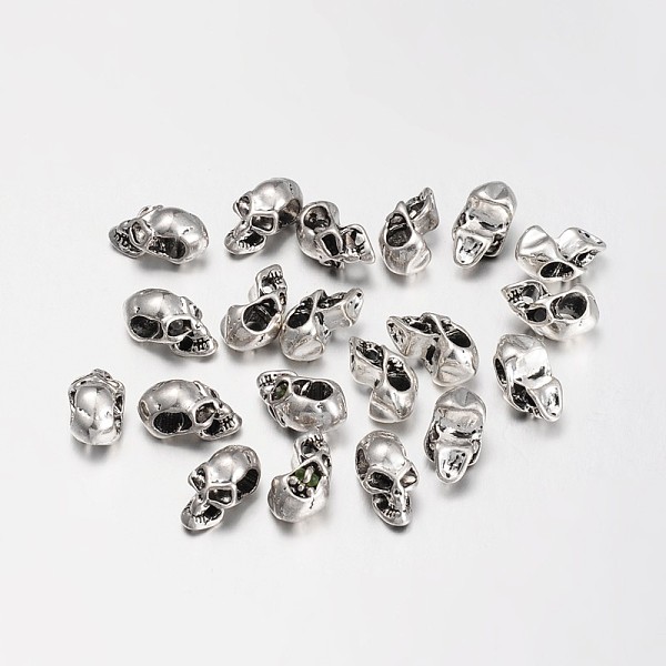 PandaHall Tibetan Style European Beads, Lead Free & Nickel Free, Large Hole Beads, Skull for Halloween, Antique Silver, 17x9x10mm, Hole: 4mm...
PandaHall Tibetan Style European Beads, Lead Free & Nickel Free, Large Hole Beads, Skull for Halloween, Antique Silver, 17x9x10mm, Hole: 4mm...