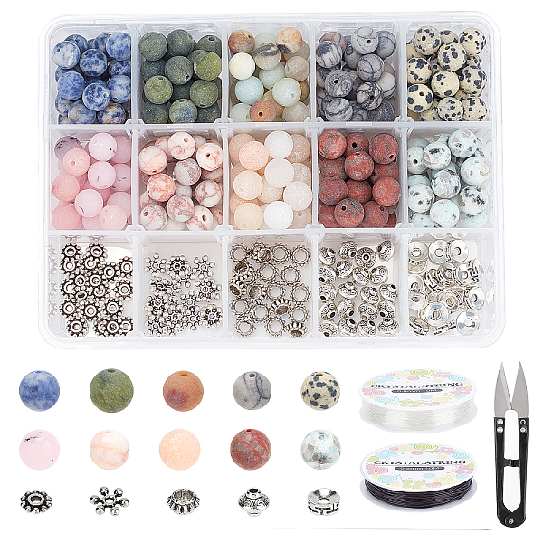 PandaHall SUNNYCLUE DIY Stretch Bracelets Making Kits, Including Frosted Natural Gemstone Round Beads, Alloy Spacer Beads, Iron Beading...
PandaHall SUNNYCLUE DIY Stretch Bracelets Making Kits, Including Frosted Natural Gemstone Round Beads, Alloy Spacer Beads, Iron Beading...