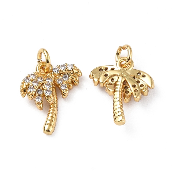 PandaHall Brass Micro Pave Cubic Zirconia Charms, Real 18K Gold Plated, with Jump Ring, Coconut Tree, Clear, 12x10.5x3mm, Hole: 2.6mm...
PandaHall Brass Micro Pave Cubic Zirconia Charms, Real 18K Gold Plated, with Jump Ring, Coconut Tree, Clear, 12x10.5x3mm, Hole: 2.6mm...