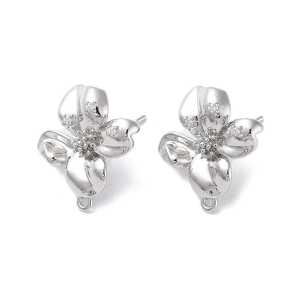 PandaHall Brass Micro Pave Cubic Zirconia Stud Earring Findings, Flower, Real Platinum Plated, 20x19mm, Hole: 1mm, Pin: 0.8mm Brass+Cubic...
PandaHall Brass Micro Pave Cubic Zirconia Stud Earring Findings, Flower, Real Platinum Plated, 20x19mm, Hole: 1mm, Pin: 0.8mm Brass+Cubic...