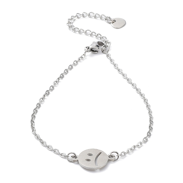 PandaHall 201 Stainless Steel Link Bracelets with Cable Chains, Flat Round, 7-1/4 inch(18.5cm) 201 Stainless Steel Flat Round
PandaHall 201 Stainless Steel Link Bracelets with Cable Chains, Flat Round, 7-1/4 inch(18.5cm) 201 Stainless Steel Flat Round