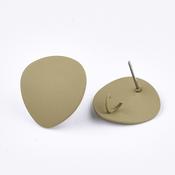 PandaHall Spray Painted Iron Stud Earring Findings, with Steel Pins and Loop, Dark Khaki, 20x18.5mm, Hole: 3mm, Pin: 0.7mm Iron Others..., Yellow
PandaHall Spray Painted Iron Stud Earring Findings, with Steel Pins and Loop, Dark Khaki, 20x18.5mm, Hole: 3mm, Pin: 0.7mm Iron Others..., Yellow