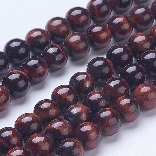 PandaHall Natural Red Tiger Eye Beads Strands, Round, 8mm, Hole: 1mm, about 48pcs/strand, 15.59 inch Tiger Eye Round Brown
PandaHall Natural Red Tiger Eye Beads Strands, Round, 8mm, Hole: 1mm, about 48pcs/strand, 15.59 inch Tiger Eye Round Brown