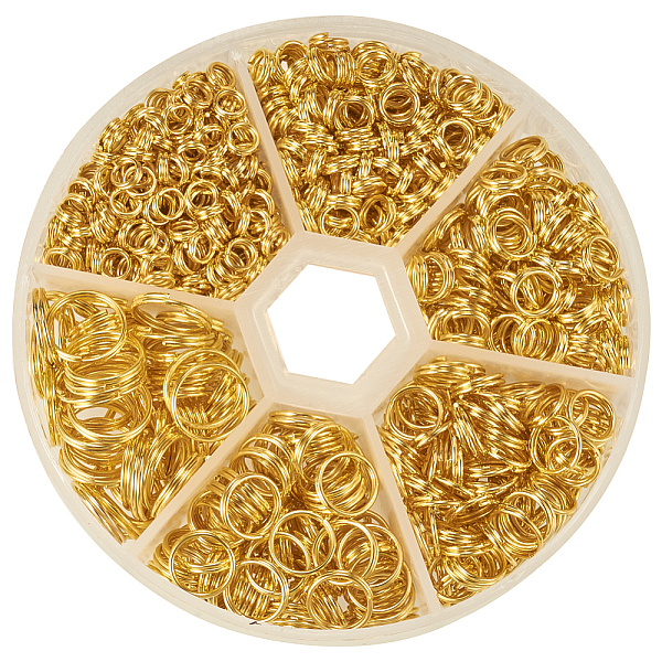 PandaHall 1 Box Iron Split Rings, Double Loops Jump Rings, 4mm/5mm/6mm/7mm/8mm/10mm, Nickel Free, Golden, 2mm Iron Ring
PandaHall 1 Box Iron Split Rings, Double Loops Jump Rings, 4mm/5mm/6mm/7mm/8mm/10mm, Nickel Free, Golden, 2mm Iron Ring