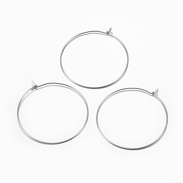 PandaHall 316 Surgical Stainless Steel Hoop Earrings Findings, Wine Glass Charms Findings, Stainless Steel Color, 43.5x39.5x0.7mm, 21 Gauge...
PandaHall 316 Surgical Stainless Steel Hoop Earrings Findings, Wine Glass Charms Findings, Stainless Steel Color, 43.5x39.5x0.7mm, 21 Gauge...