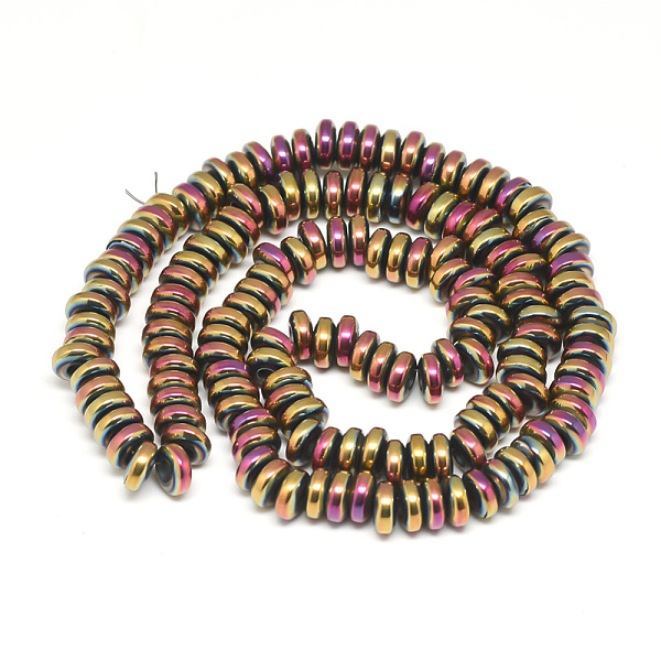 PandaHall Electroplate Non-magnetic Synthetic Hematite Beads Strands, Heishi Beads, Disc/Flat Round, Multi-color Plated, 6x2.5mm, Hole: 2mm...
PandaHall Electroplate Non-magnetic Synthetic Hematite Beads Strands, Heishi Beads, Disc/Flat Round, Multi-color Plated, 6x2.5mm, Hole: 2mm...