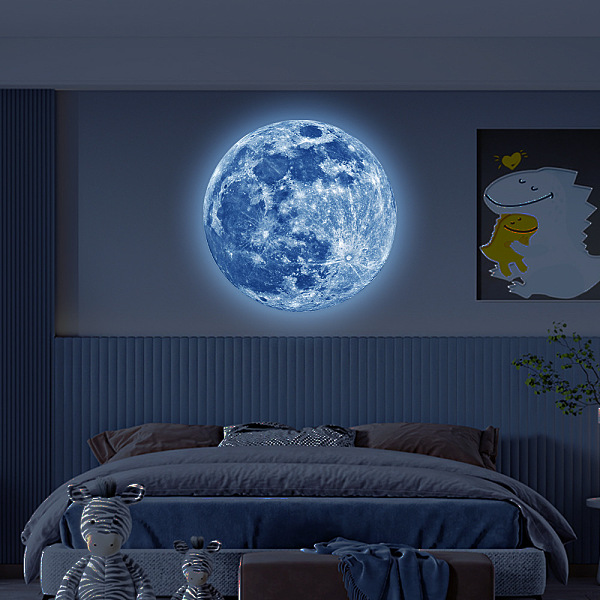 PandaHall Luminous PVC Adhesive Stickers, Glow in Dark, Waterproof Moon Wall Decorative Decals for Wall Decoration, Royal Blue, 400mm...
PandaHall Luminous PVC Adhesive Stickers, Glow in Dark, Waterproof Moon Wall Decorative Decals for Wall Decoration, Royal Blue, 400mm...