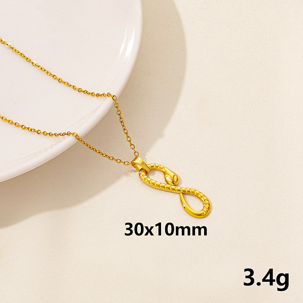 PandaHall 304 Stainless Steel Serpentine Pendant Necklaces, Cable Chain Necklaces Stainless Steel Snake
PandaHall 304 Stainless Steel Serpentine Pendant Necklaces, Cable Chain Necklaces Stainless Steel Snake