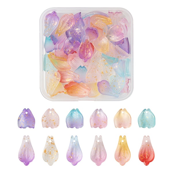 PandaHall 48Pcs 12 Style Glass Charms, with Gold Foil, Frosted, Dyed & Heated, Petal, Mixed Color, 13~19x10~11x3~4mm, Hole: 1mm, 4pcs/style..., Multicolor
PandaHall 48Pcs 12 Style Glass Charms, with Gold Foil, Frosted, Dyed & Heated, Petal, Mixed Color, 13~19x10~11x3~4mm, Hole: 1mm, 4pcs/style..., Multicolor