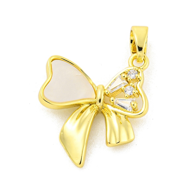 PandaHall Shell Pendants, with Brass Micro Pave Clear Cubic Zirconia Pendants, Bowknot, Real 18K Gold Plated, 20x17.5x3mm, Hole: 4.5x3.3mm...
PandaHall Shell Pendants, with Brass Micro Pave Clear Cubic Zirconia Pendants, Bowknot, Real 18K Gold Plated, 20x17.5x3mm, Hole: 4.5x3.3mm...