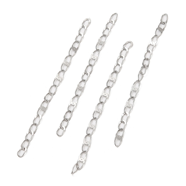 PandaHall 304 Stainless Steel End Chains, Chain Extenders, Soldered, Stainless Steel Color, 58x2.5mm 304 Stainless Steel
PandaHall 304 Stainless Steel End Chains, Chain Extenders, Soldered, Stainless Steel Color, 58x2.5mm 304 Stainless Steel